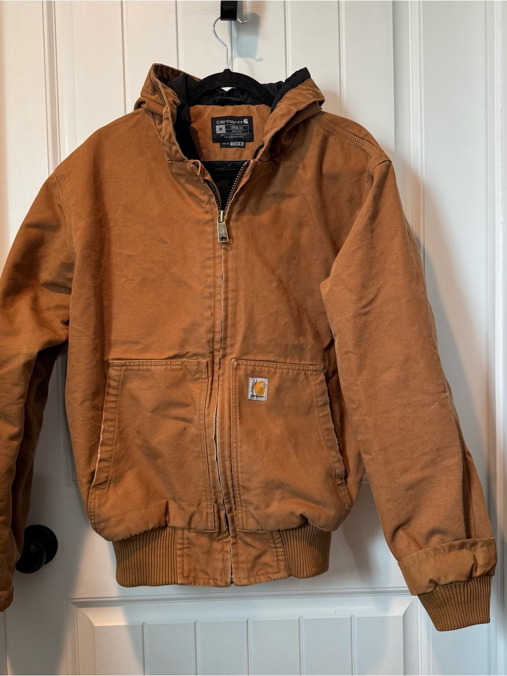 Carhartt Brown Hooded Work Jacket